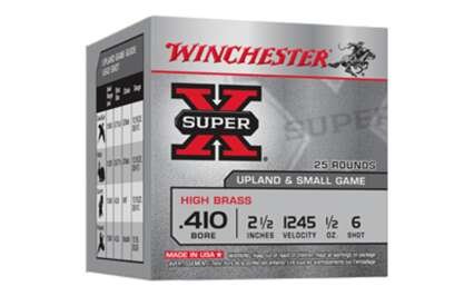 Winchester SUPER-X SHOTSHELL 410 Bore 1/2 oz 2.5" Centerfire Shotgun Ammunition, 500 Rounds
