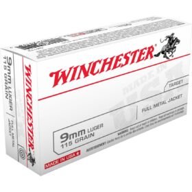 Winchester Q4172 USA 9mm 115 GR FMJ 500 Rounds