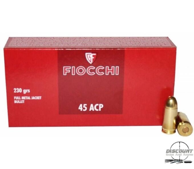 Fiocchi - 45 ACP - 230 Grain - FMJ - 500 Rounds