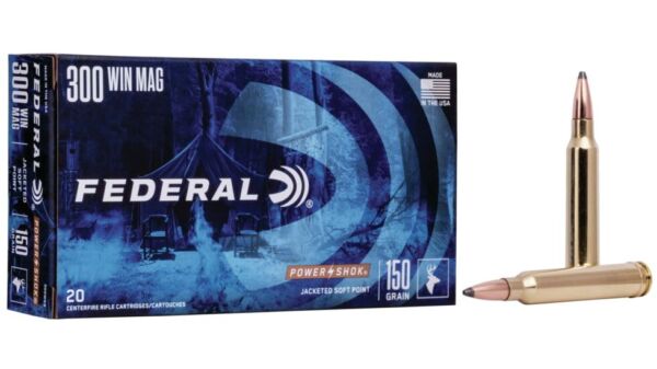 Federal Premium Power-Shok .300 Winchester Magnum 150 grain Jacketed Soft Point