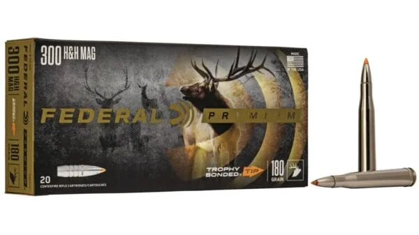 Federal Premium VITAL-SHOK .300 H&H Magnum 180 grain Trophy Bonded Tip - 500 Rounds