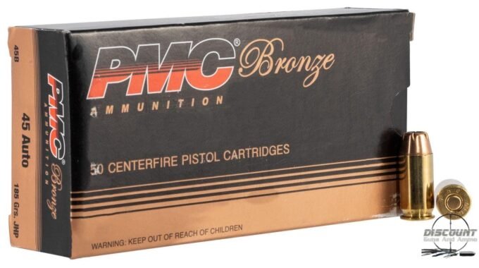 PMC - 45 ACP 185 gr JHP - 500 Rounds