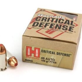 Hornady Critical Defense - 45 ACP - 185 Grain FTX - 500 Rounds