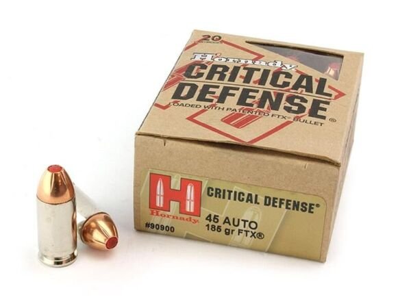 Hornady Critical Defense - 45 ACP - 185 Grain FTX - 500 Rounds