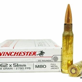 Winchester - 7.62x51 - 149 Grain FMJ M80 - 500 Rounds