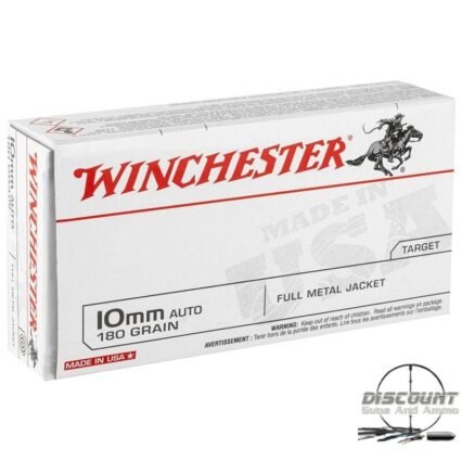 Winchester 10mm Auto 180 Grain FMJ, Target shooting, 500 Rounds