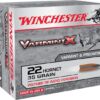Winchester VARMINT X RIFLE .22 Hornet 35 grain Rapid Expansion Polymer Tip Centerfire Rifle Ammunition X22P