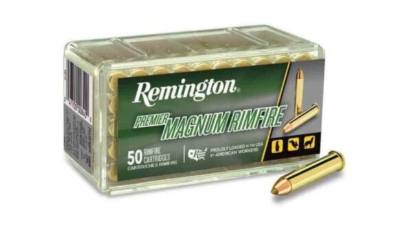 Remington Premier Rimfire .22 Winchester Magnum Rimfire 33 Grain AccuTip-V Brass Cased Rimfire Ammunition 21184