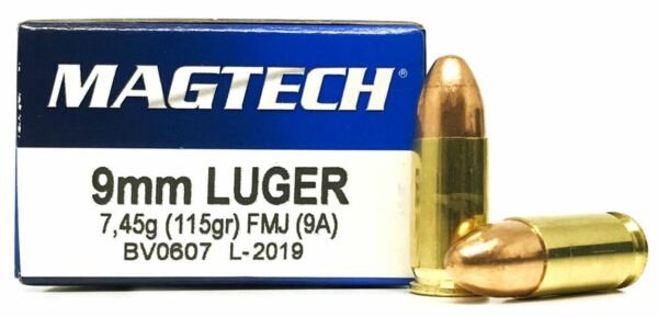 Magtech 9mm 115 Grain FMJ 500 Rounds