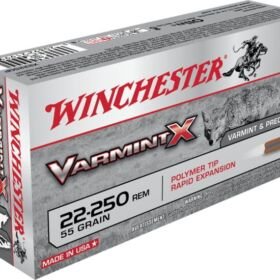 Winchester VARMINT X RIFLE .22-250 Remington 55 grain Rapid Expansion Polymer Tip Centerfire