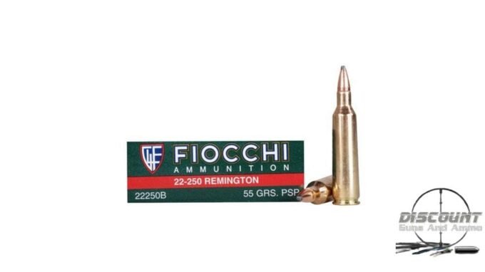 Fiocchi 22-250Rem 55gr PSP /20 22250B Caliber