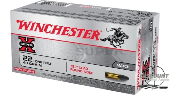 Winchester SUPER-X RIMFIRE .22 Long Rifle 40 grain T22 Lead Round Nose Rimfire Ammunition XT22LR, 500 Rds - Image 2