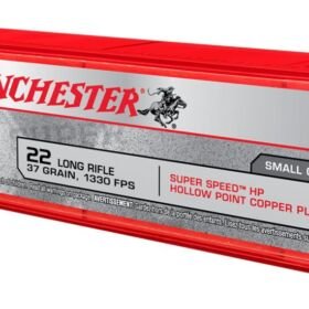 Winchester SUPER-X RIMFIRE .22 Long Rifle 37 grain Copper Plated Hollow Point Rimfire Ammunition X22LRHSS1