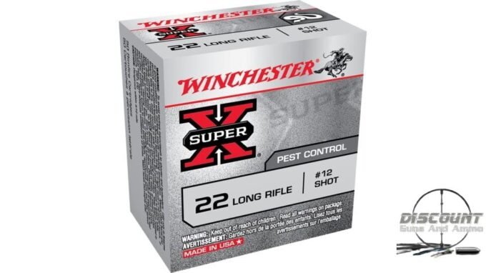 Winchester Pest Control SUPER-X RIMFIRE .22 Long Rifle 25 grain #12 Shot Rimfire Ammunition X22LRS