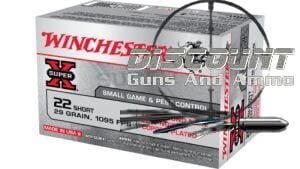 Winchester SUPER-X RIMFIRE .22 Short 29 grain Copper Plated Lead Round Nose