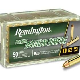 Remington Premier Rimfire .17 Hornady Magnum Rimfire 17 Grain AccuTip-V Brass Cased, 500 RDS