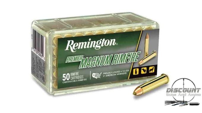 Remington Premier Rimfire .17 Hornady Magnum Rimfire 17 Grain AccuTip-V Brass Cased, 500 RDS
