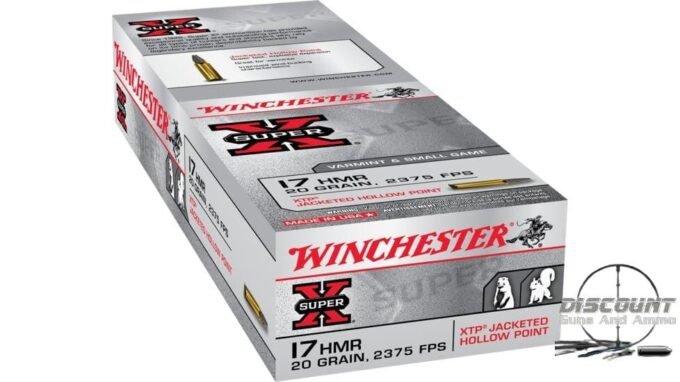 Winchester SUPER-X RIMFIRE .17 Hornady Magnum Rimfire 20 grain XTP Jacketed Hollow Point Rimfire X17HMR1, 500 Rounds - Image 3