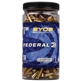 Federal Premium BYOB .17 Hornady Magnum Rimfire 17 grain Jacketed Hollow Point Rimfire Ammunition 770BTL250