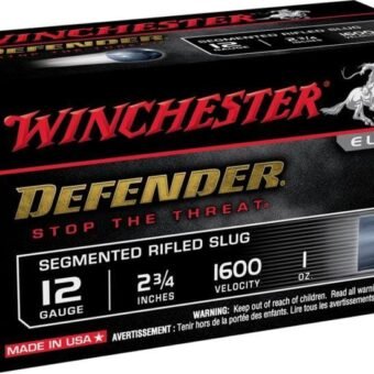 Winchester DEFENDER SHOTSHELL 12 Gauge 1 oz 2.75" Centerfire Shotgun Slug Ammunition, 500 Rounds