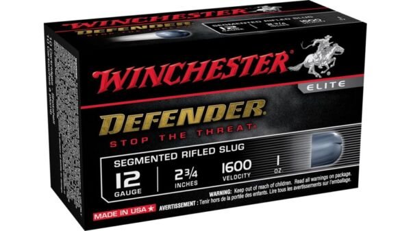 Winchester DEFENDER SHOTSHELL 12 Gauge 1 oz 2.75" Centerfire Shotgun Slug Ammunition, 500 Rounds