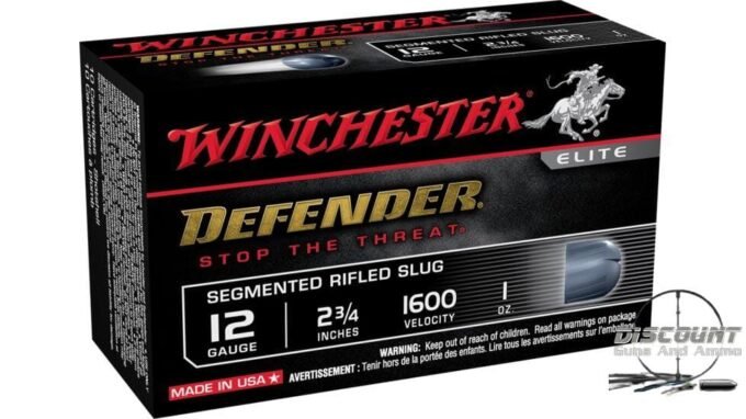Winchester DEFENDER SHOTSHELL 12 Gauge 1 oz 2.75" Centerfire Shotgun Slug Ammunition, 500 Rounds