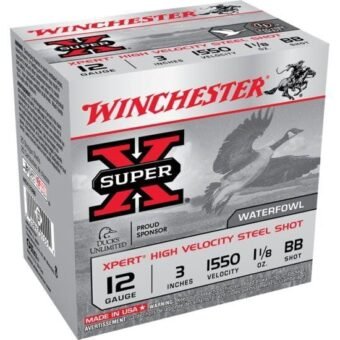 Winchester SUPER-X SHOTSHELL 12 Gauge 1 1/8 oz 3" Centerfire Shotgun Ammunition, 500 Rounds