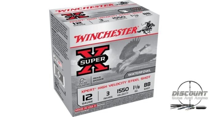 Winchester SUPER-X SHOTSHELL 12 Gauge 1 1/8 oz 3" Centerfire Shotgun Ammunition, 500 Rounds