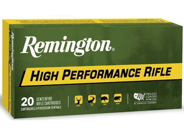 Remington High Performance Rifle Ammunition 375 Remington Ultra Magnum 270 Grain Soft Point, 500