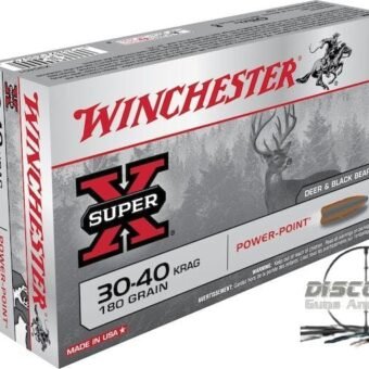 Winchester Super-X Ammunition 30-40 Krag 180 Grain Power-Point Box of 500 Rounds