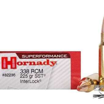 Hornady Superformance SST Ammunition 338 Ruger Compact Magnum 225 Grain, 500 Rounds