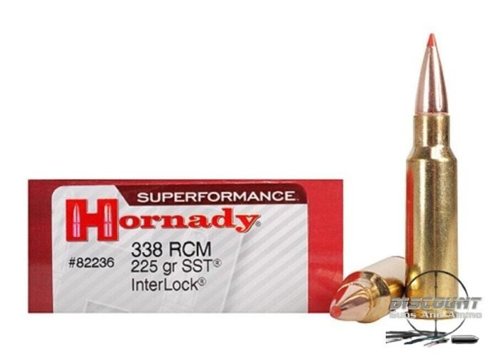 Hornady Superformance SST Ammunition 338 Ruger Compact Magnum 225 Grain, 500 Rounds
