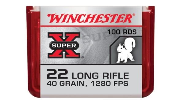 Winchester SUPER-X RIMFIRE .22 Long Rifle 40 grain Copper Plated Hollow Point Rimfire Ammunition X22LRPP1, 500 Rounds - Image 2