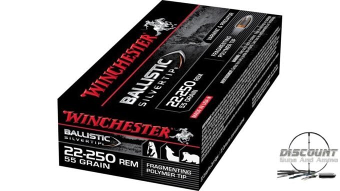 Winchester BALLISTIC SILVERTIP .22-250 Remington 55 grain Fragmenting Polymer Tip SBST22250B, 500 Rounds - Image 2