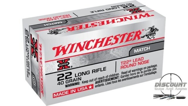 Winchester SUPER-X RIMFIRE .22 Long Rifle 40 grain T22 Lead Round Nose Rimfire Ammunition XT22LR