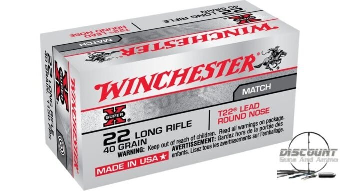 Winchester SUPER-X RIMFIRE .22 Long Rifle 40 grain T22 Lead Round Nose Rimfire Ammunition XT22LR