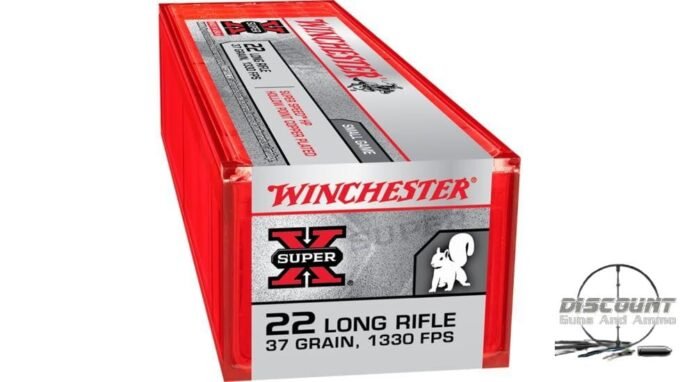 Winchester SUPER-X RIMFIRE .22 Long Rifle 37 grain Copper Plated Hollow Point Rimfire Ammunition X22LRHSS1, 500 Rds - Image 2
