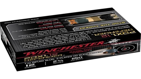 Winchester DEFENDER SHOTSHELL 12 Gauge 1 oz 2.75" Centerfire Shotgun Buckshot S12PDX1, 500 Rounds - Image 2