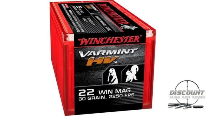 Winchester VARMINT HV .22 Winchester Magnum Rimfire 30 grain Polymer Tip Rimfire Ammunition S22M2PT, 500 Rounds - Image 2