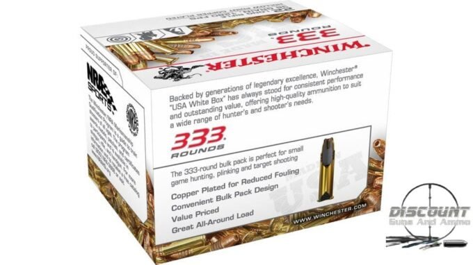 Winchester 333 .22 Long Rifle 36 grain Copper Plated Hollow Point Rimfire Ammunition 22LR333HP, 333 Rounds - Image 4