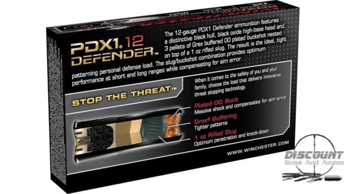 Winchester DEFENDER SHOTSHELL 12 Gauge 1 oz 2.75" Centerfire Shotgun Buckshot S12PDX1, 500 Rounds - Image 3