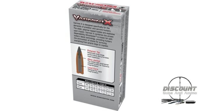 Winchester VARMINT X RIFLE .22-250 Remington 55 grain Rapid Expansion Polymer Tip Centerfire, 500 Rounds - Image 4