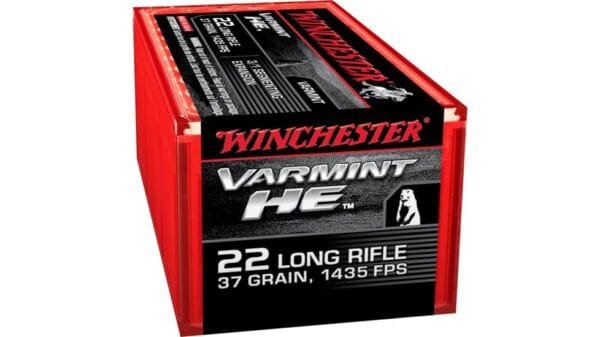 Winchester VARMINT HE .22 Long Rifle 37 grain 3/1 Fragmenting Hollow Point Rimfire Ammunition S22LRFSP, 500 Rounds - Image 5