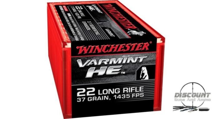 Winchester VARMINT HE .22 Long Rifle 37 grain 3/1 Fragmenting Hollow Point Rimfire Ammunition S22LRFSP, 500 Rounds - Image 5