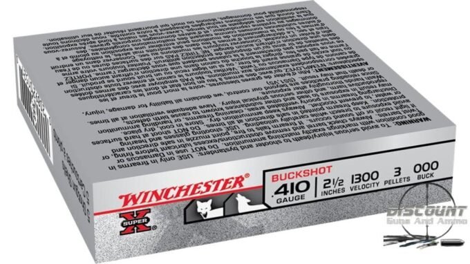 Winchester SUPER-X SHOTSHELL 410 Bore 3 Pellets 2.5" Centerfire Shotgun Buckshot Ammunition XB41000, 500 Rounds - Image 2