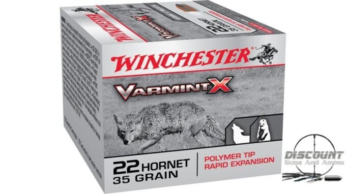 Winchester VARMINT X RIFLE .22 Hornet 35 grain Rapid Expansion Polymer Tip Centerfire Rifle Ammunition X22P, 500 Rounds - Image 2