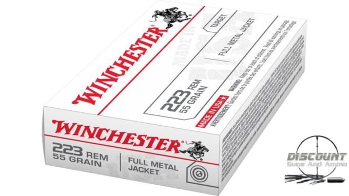 Winchester USA RIFLE .223 Remington 55 grain Brass - 500 Rounds - Image 2