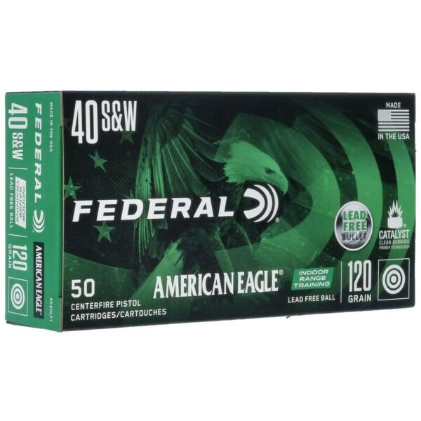 American Eagle Indoor Range Training .40 S&W 120 Grain, 500 Rounds