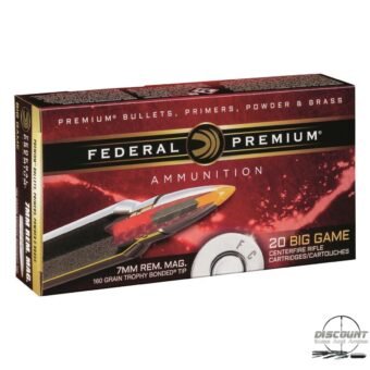 Federal Premium, 7mm Rem. Mag., TBT, 160 Grain, 500 Rounds