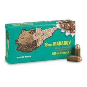 Brown Bear 9x18mm Makarov 94 Grain 500 Rounds